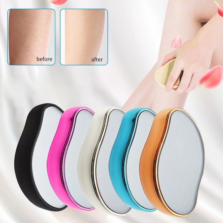 Hair Removal Painless Physical Manual Epilator- Crystal Hair Eraser Nano Glass Hair Remover-