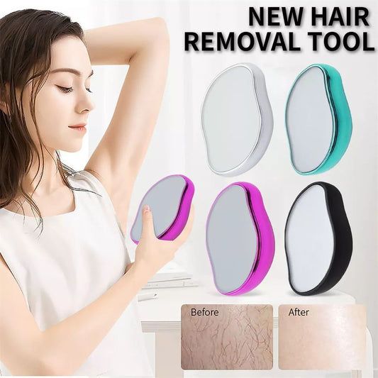 Hair Removal Painless Physical Manual Epilator- Crystal Hair Eraser Nano Glass Hair Remover-